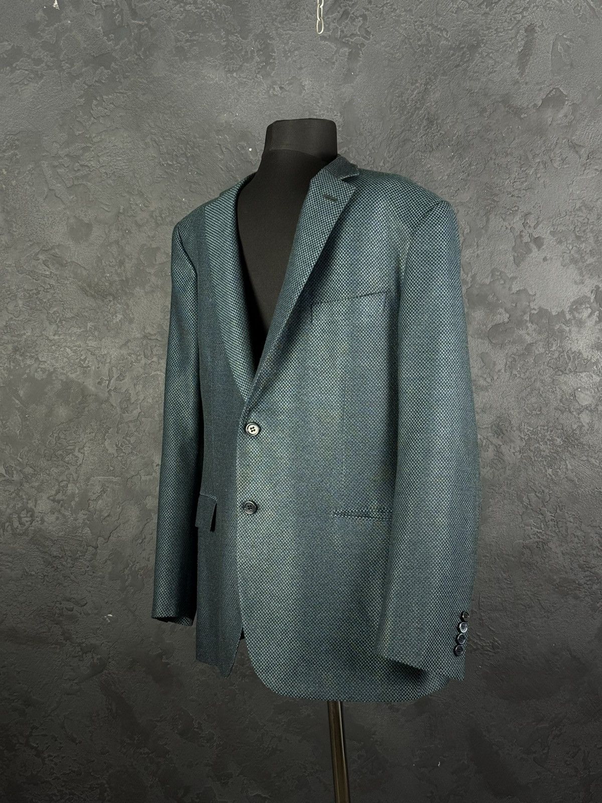 Brioni BRIONI Brunico Silk & Wool Micro-Structure Blazer Jacket Size 54R - 1 Thumbnail