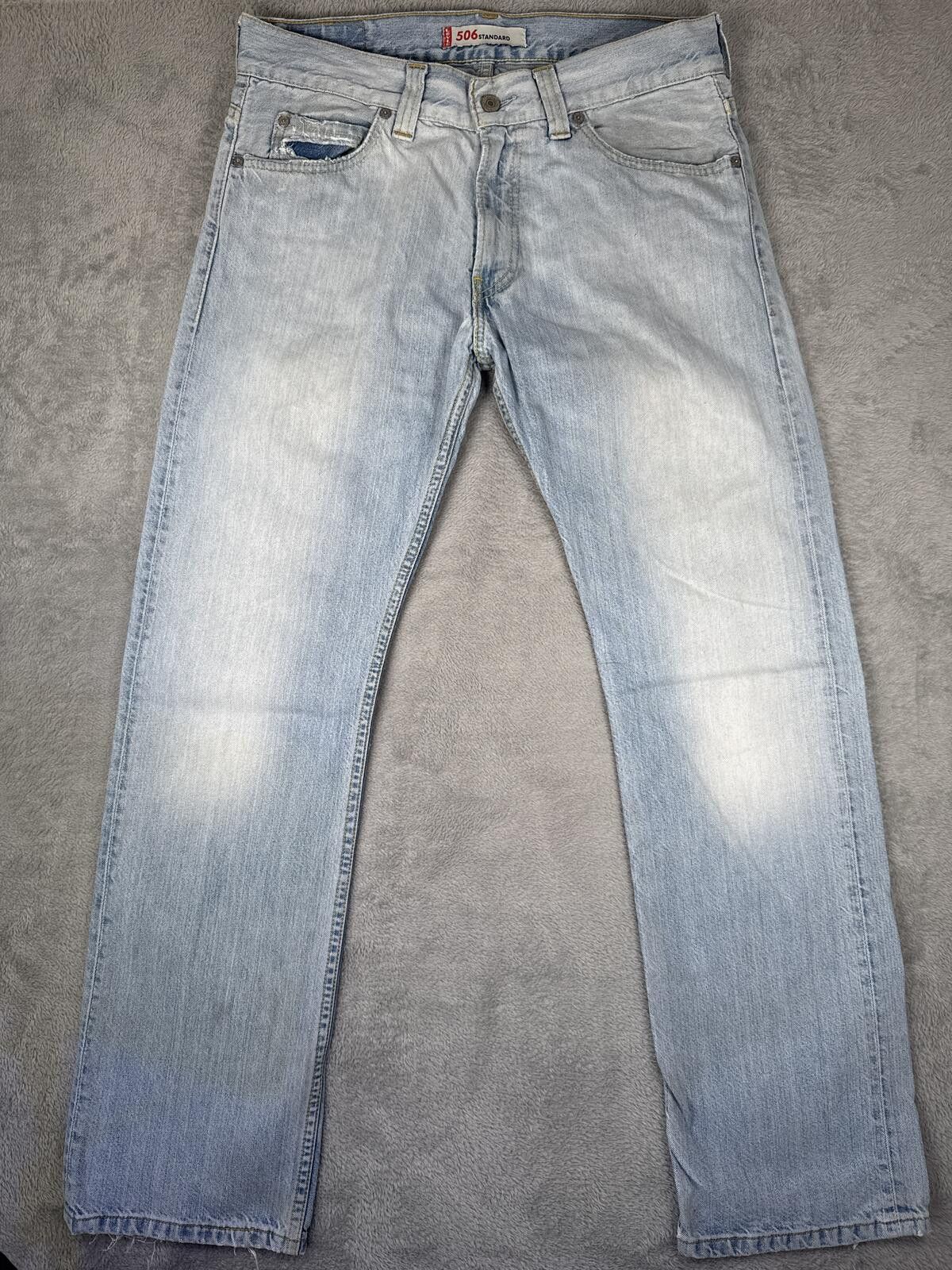 Levi's Levi's 506 Light Wash Denim Jeans W33 Size US 33 - 3 Thumbnail