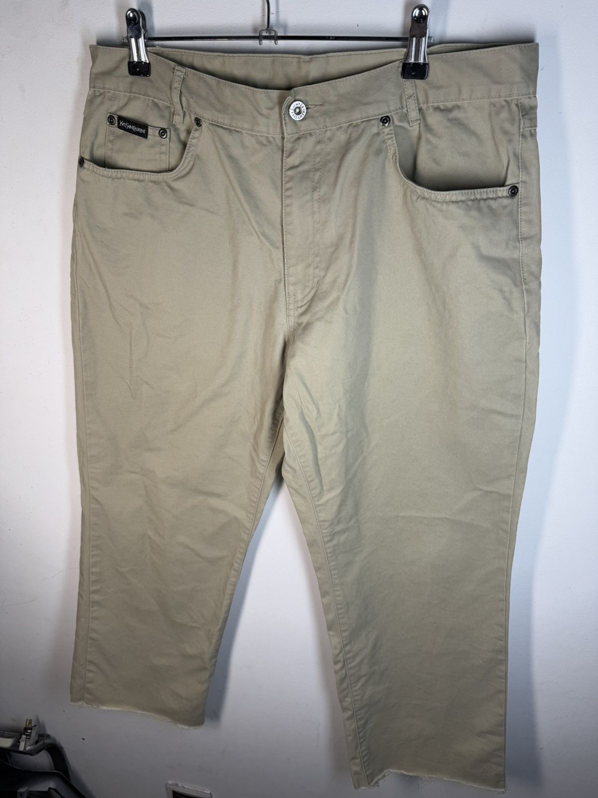 Yves Saint Laurent Beige 34x30 YSL Jeans Cotton Pants Size US 34 / EU 50 - 22 Thumbnail