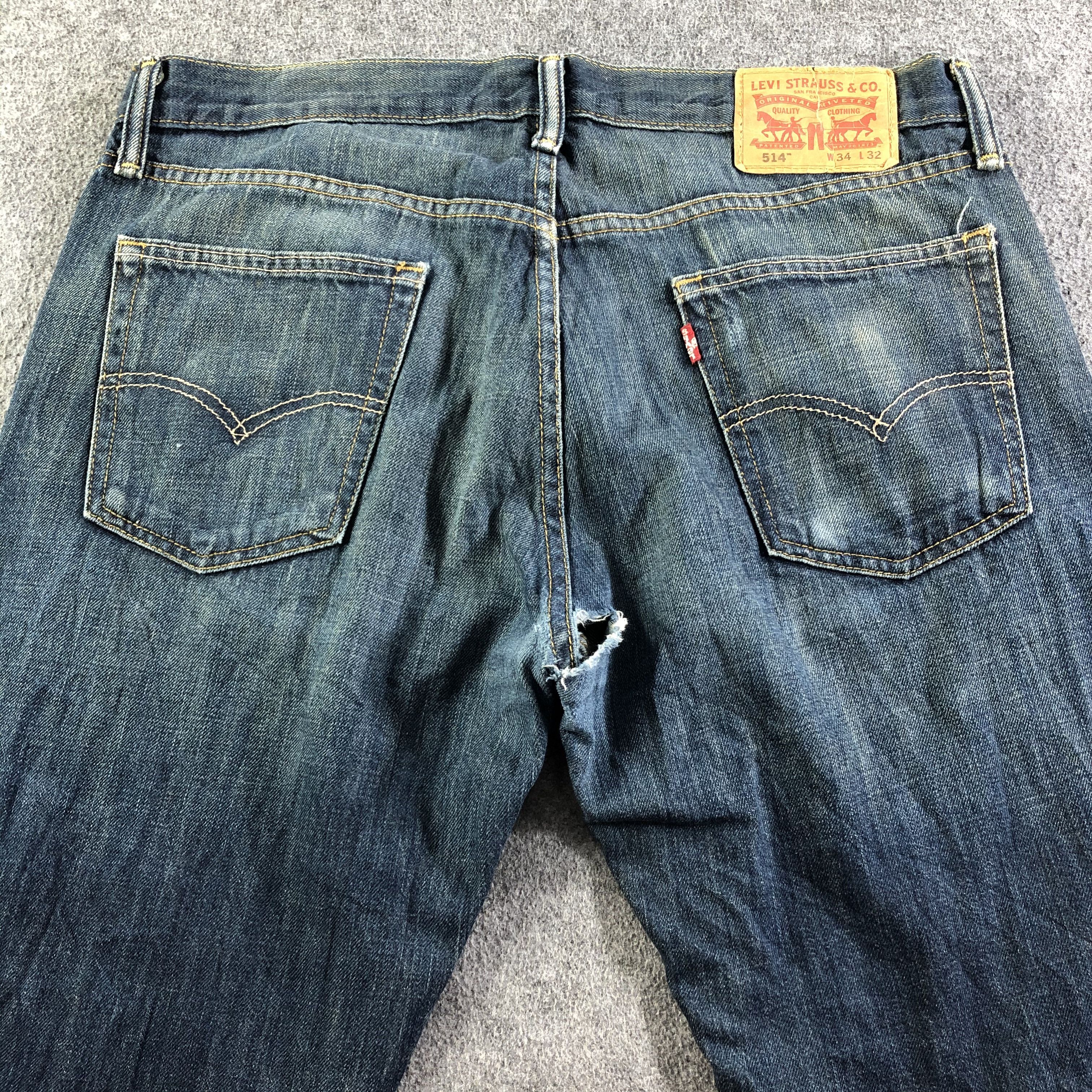 Levi's Vintage Blue Wash Levis 514 Jeans-J3701 Size US 36 / EU 52 - 4 Thumbnail