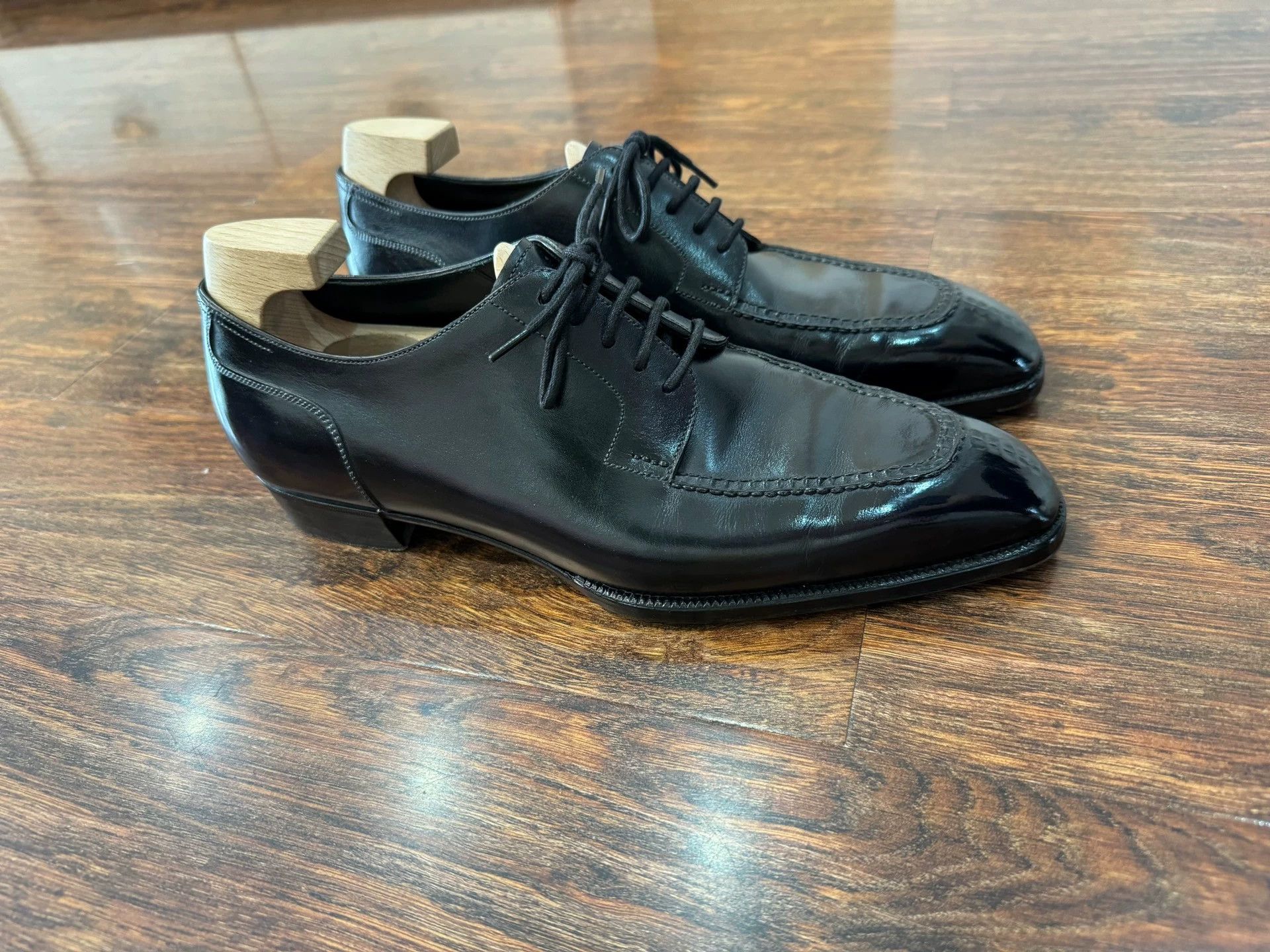 Other ACME Derby UK6.5 (39.5-40) Black & Grey Split-toe 5 Eyelets Size US 6.5 / EU 39-40 - 4 Thumbnail