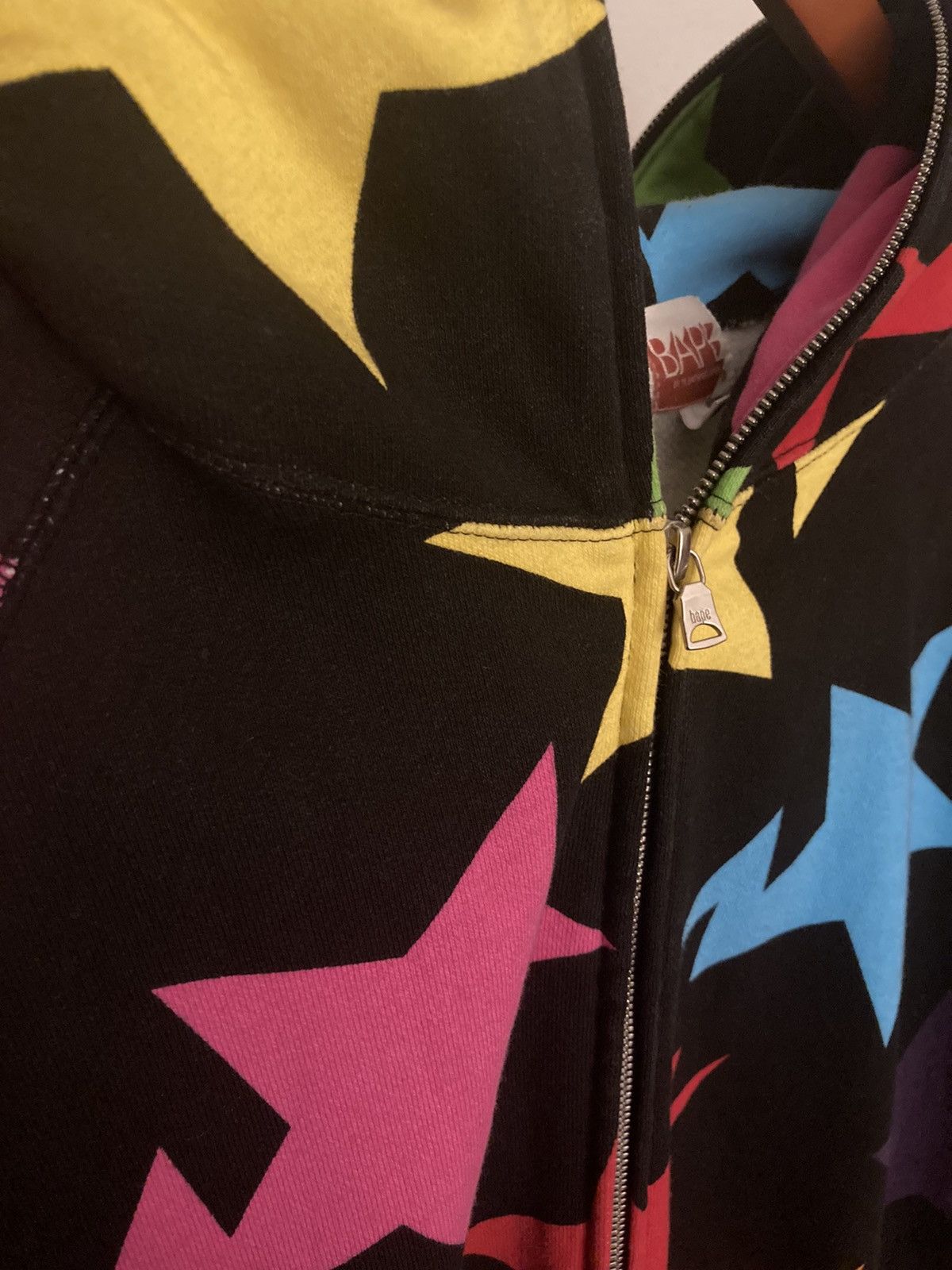 Bape × Vintage Sta Pattern Full Zip Hoodie Size US XL / EU 56 / 4 - 5 Thumbnail