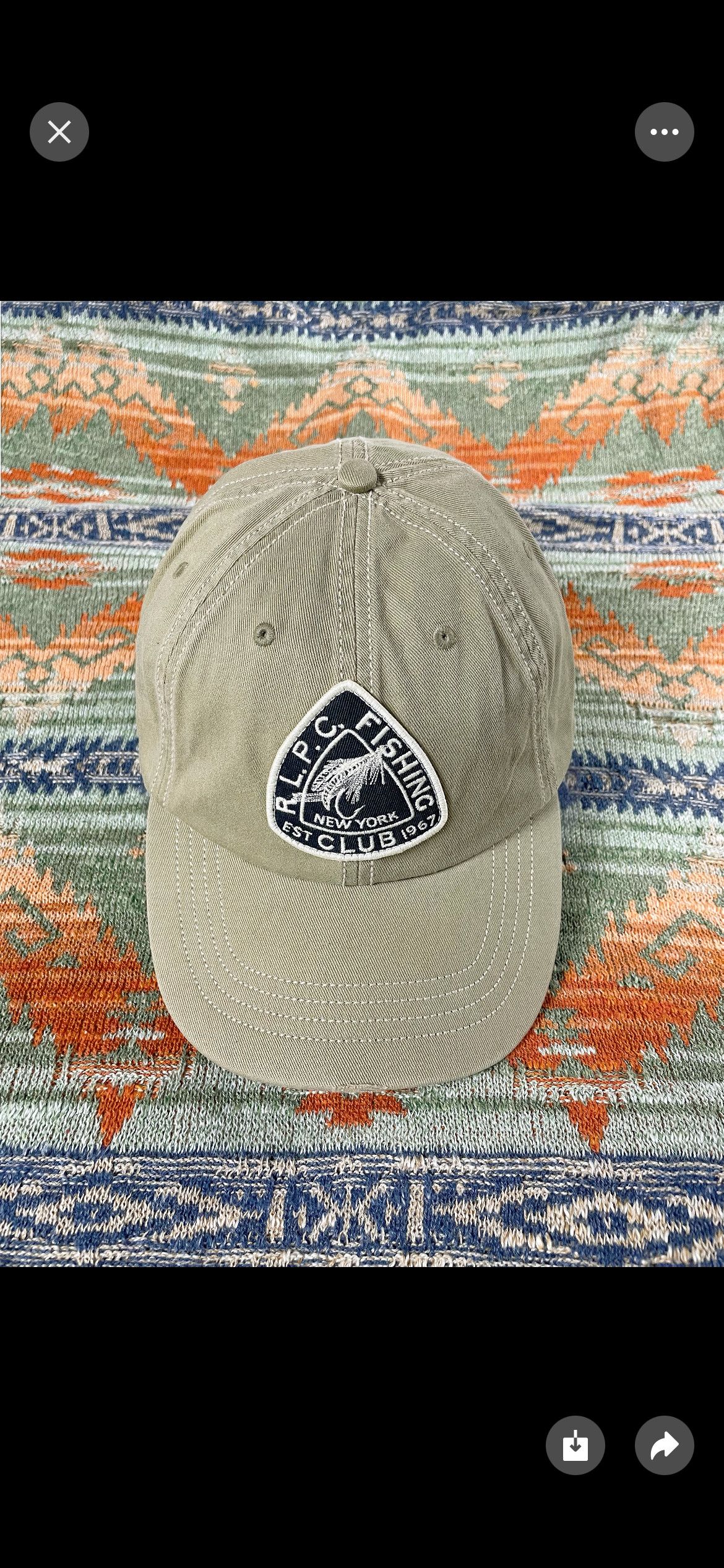 Polo Ralph Lauren Polo Ralph Lauren Fishing Club Leather Baseball Hat Cap Size ONE SIZE - 1 Thumbnail