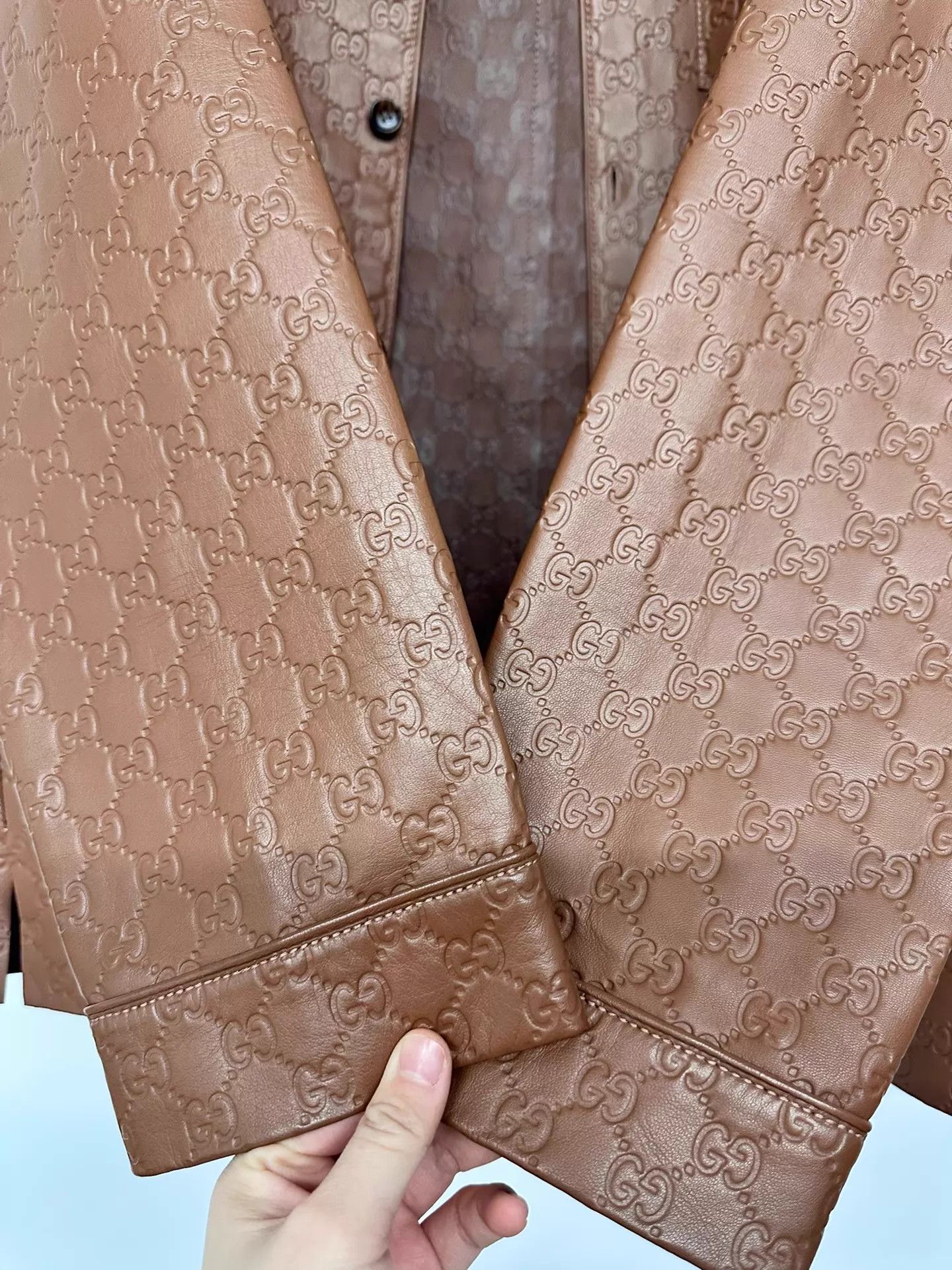 Gucci Gucci printed leather jacket 46 new with tags Size US S / EU 44-46 / 1 - 7 Thumbnail