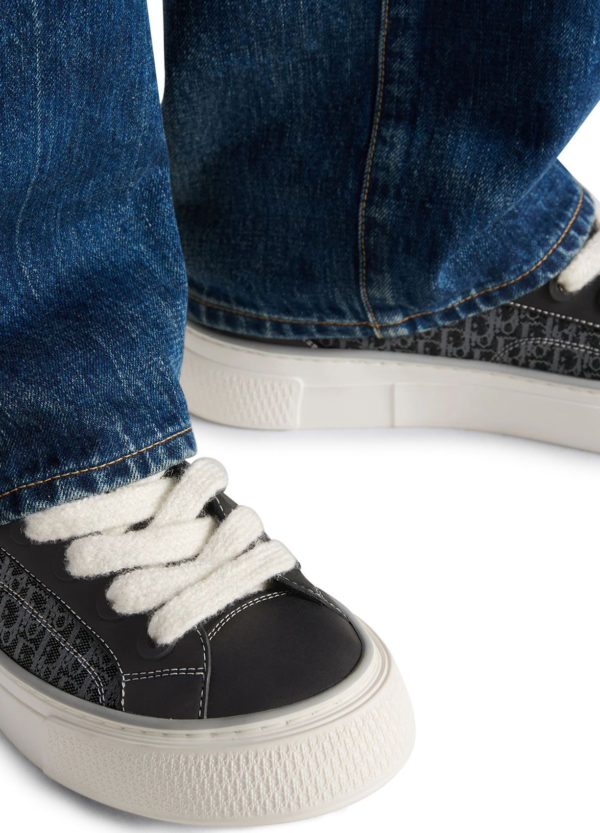 Dior os11x1225 B33 Low-Top Sneakers in Black Size US 14 / EU 47 - 2 Thumbnail