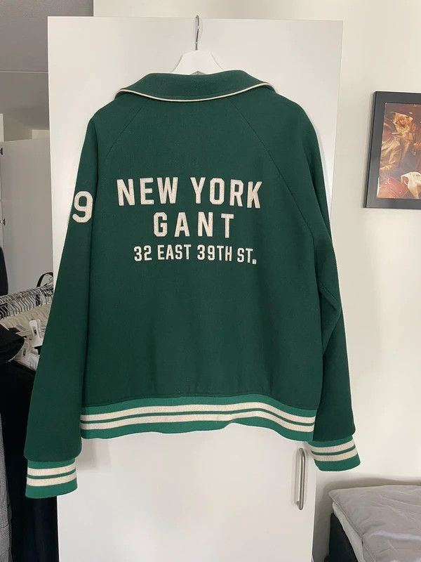 Gant GANT Varsity Jacket Forrest Green Size US XL / EU 56 / 4 - 2 Thumbnail