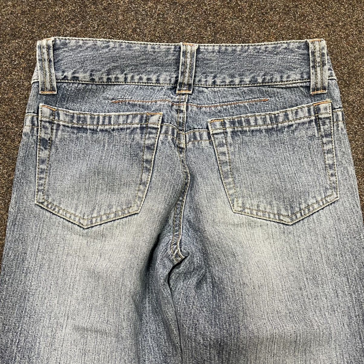 Vintage Vintage Y2K Light Wash Baggy Wide Leg Flared Jeans Grunge Size 32" / US 10 / IT 46 - 3 Thumbnail