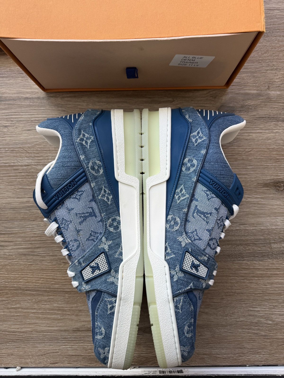Louis Vuitton Louis Vuitton Denim trainer Sneakers Size US 12 / EU 45 - 4 Thumbnail