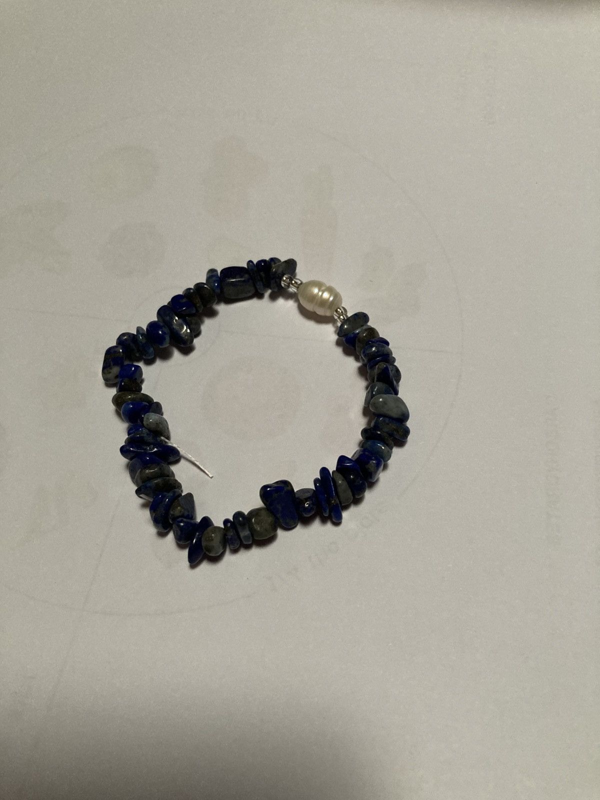 Other Lapis Lazuli chip and fresh water pearl bracelet Size ONE SIZE - 1 Preview