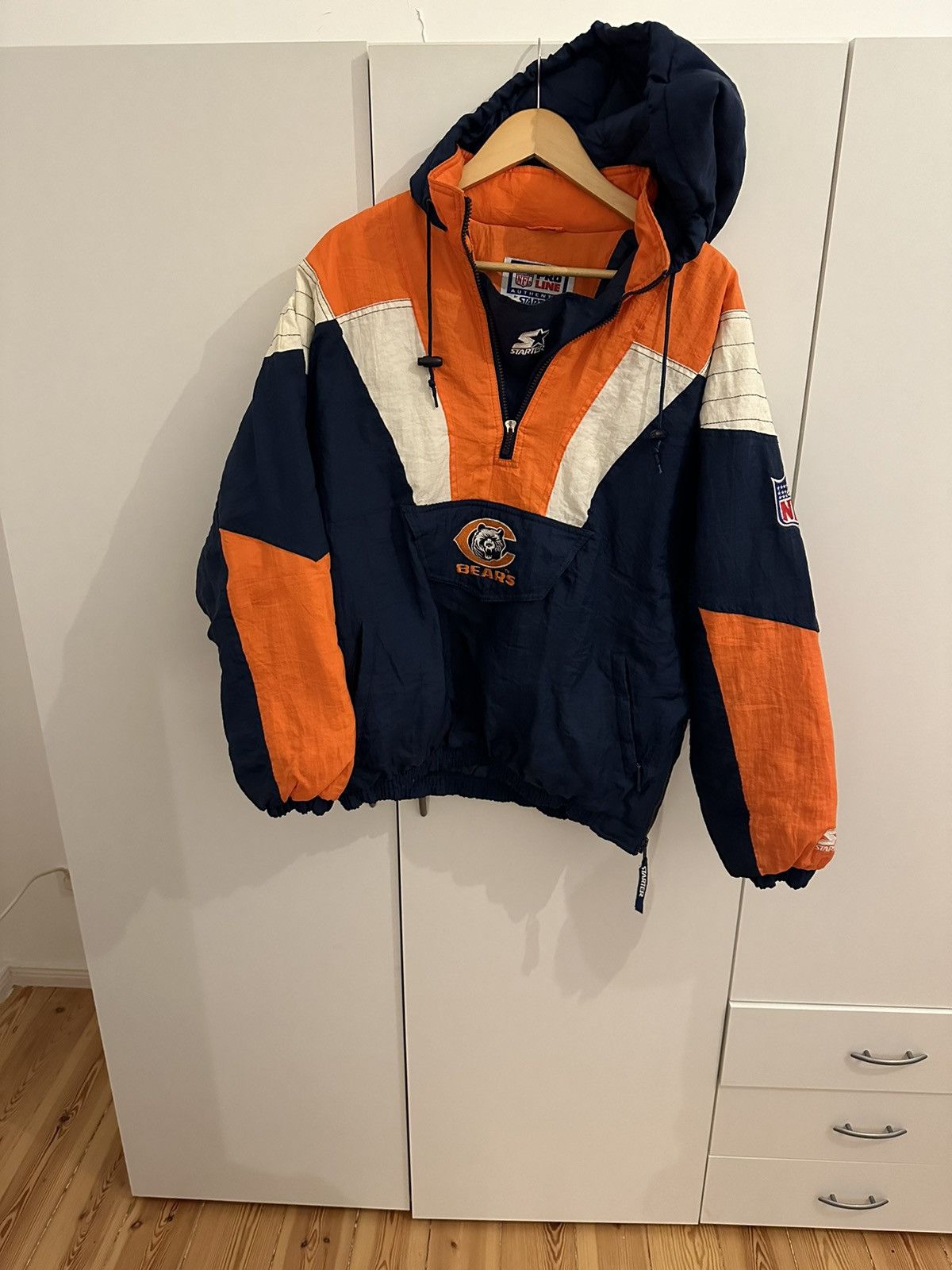 Starter Starter Jacke Chicago Bears Size XL Retro Vintage NFL Jacket Size US XL / EU 56 / 4 - 2 Thumbnail