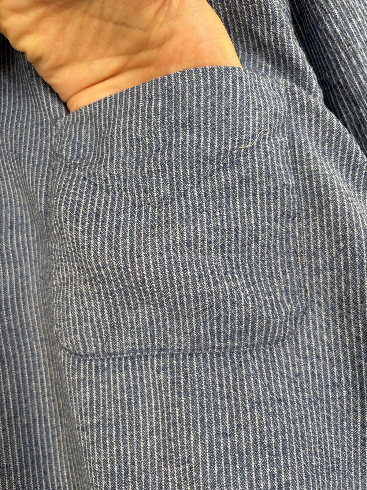 Other Bolzonella Blue Pinstripe Cotton Supersoft Shirt Size US L / EU 52-54 / 3 - 7 Thumbnail