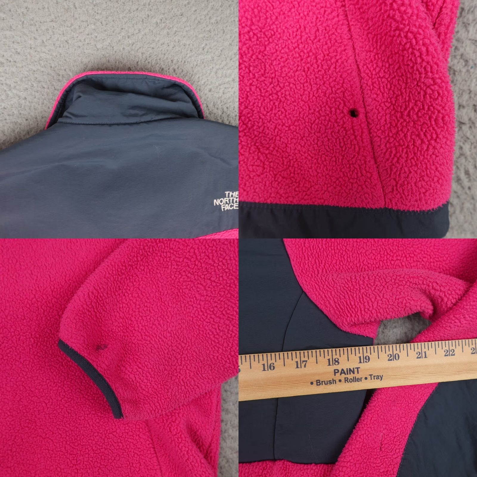 The North Face The North Face Denali Jacket Womens Small Pink Gray Polartec Full Zip Fleece Size S / US 4 / IT 40 - 9 Thumbnail