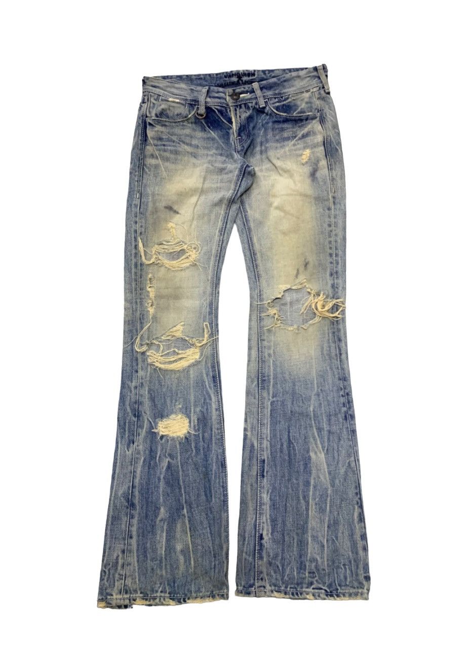 image of 90's Vanquish X Murder License Flare Mudmax Pant in Blue, Men's (Size 30)