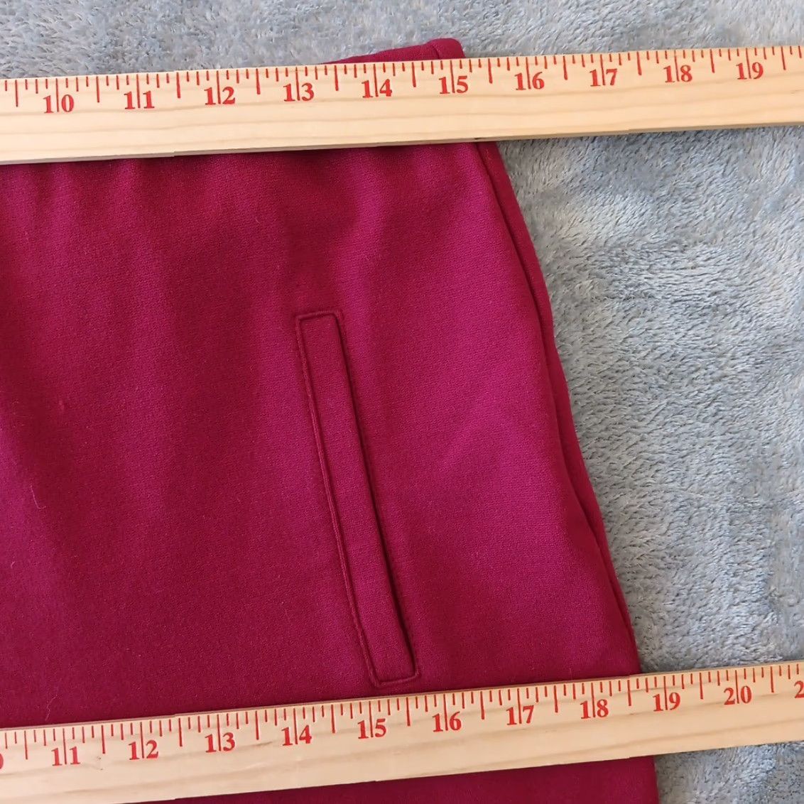 Vintage Chico's Pants Womens Ankle Straight Size 6 Red Wine Pull On Stretch 30x27 Mid Rise Size 28" / US 6 / IT 42 - 3 Thumbnail