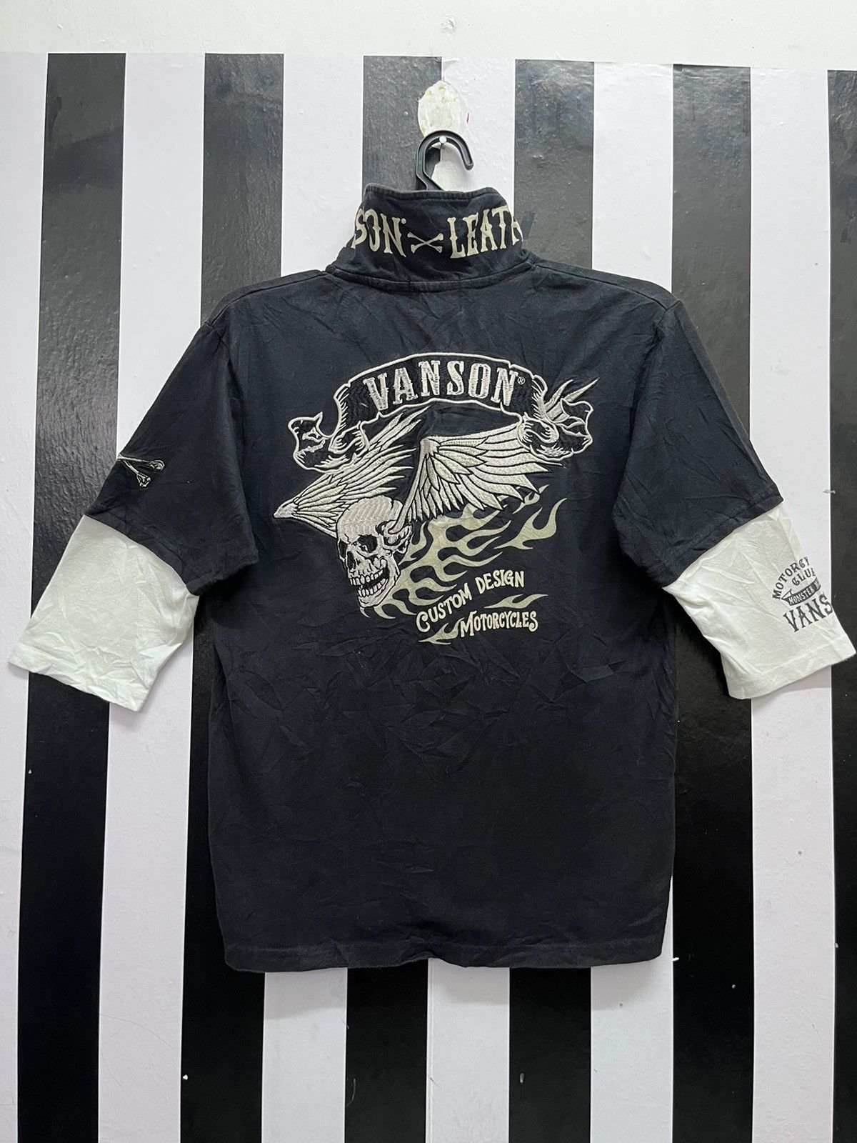 Vanson Leathers Vanson Skull Embroidery Motorcycles Road Racer Size US S / EU 44-46 / 1 - 1 Thumbnail