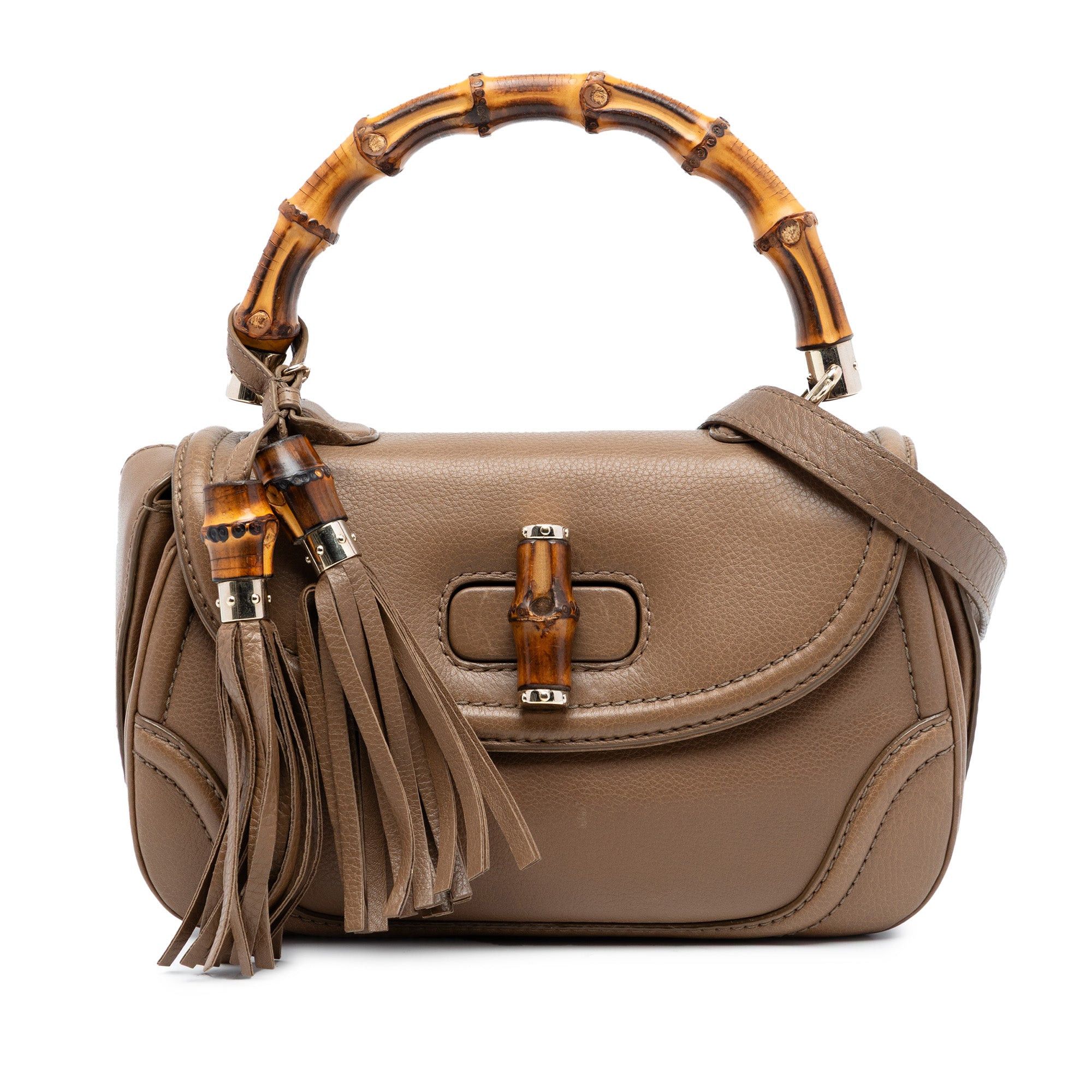 Gucci Medium Calfskin New Bamboo Top Handle Bag Size ONE SIZE - 1 Thumbnail