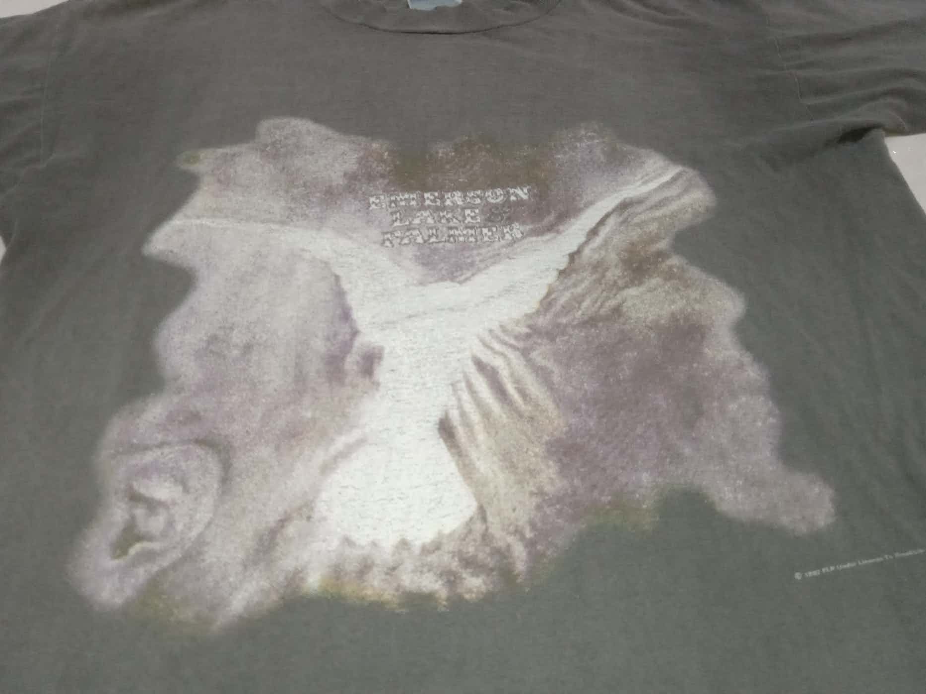 Band Tees Vintage 90s ELP T-Shirt Thrashed Distressed Size US L / EU 52-54 / 3 - 3 Thumbnail