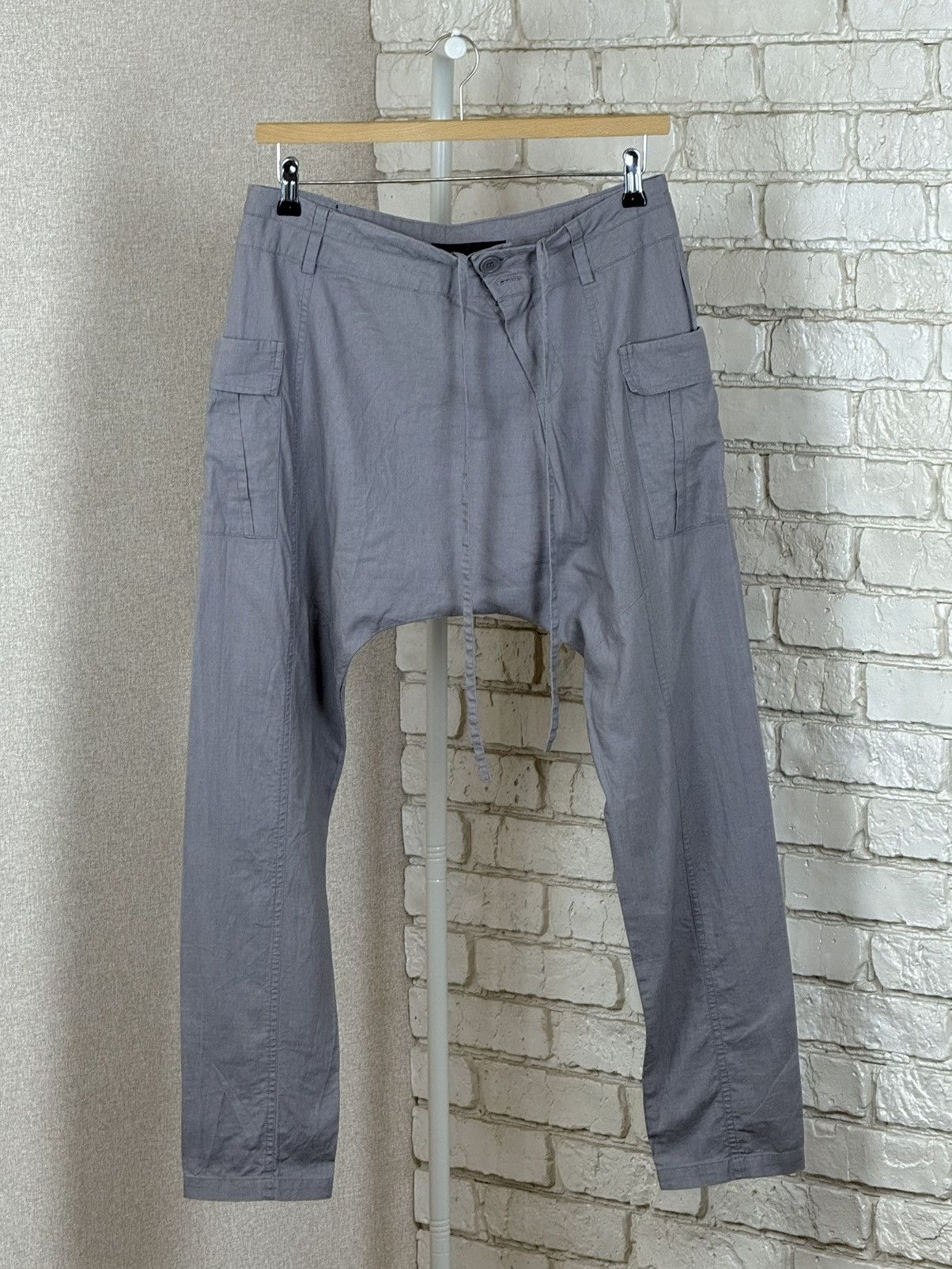 Army Of Me Army of Me SS11 Gray Dropped Crotch Avant Garde Pant Size US 32 / EU 48 - 1 Thumbnail