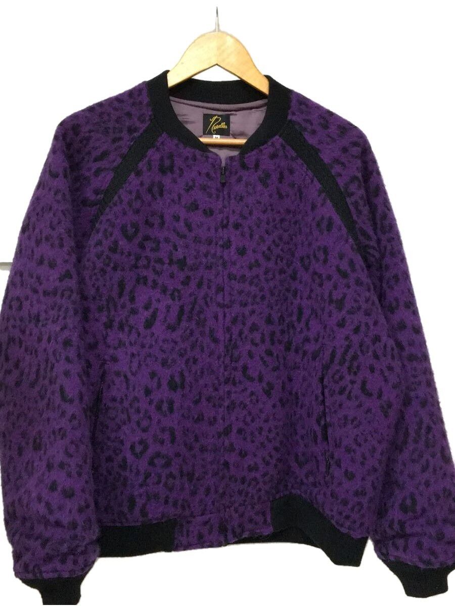 Jacket Purple Wool Total Pattern Zip