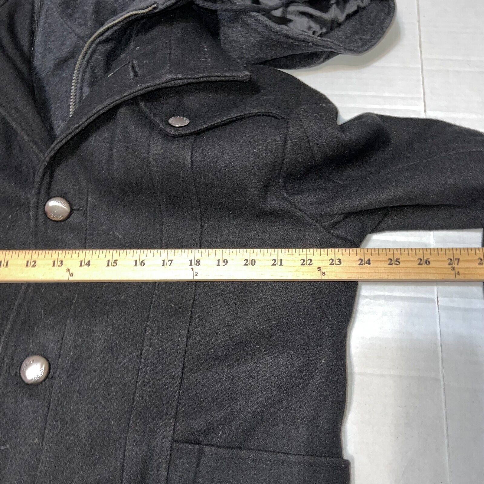 Coogi Coogi Mens Black Wool Blend Heavy Jacket Coat Size Large Size US L / EU 52-54 / 3 - 7 Thumbnail