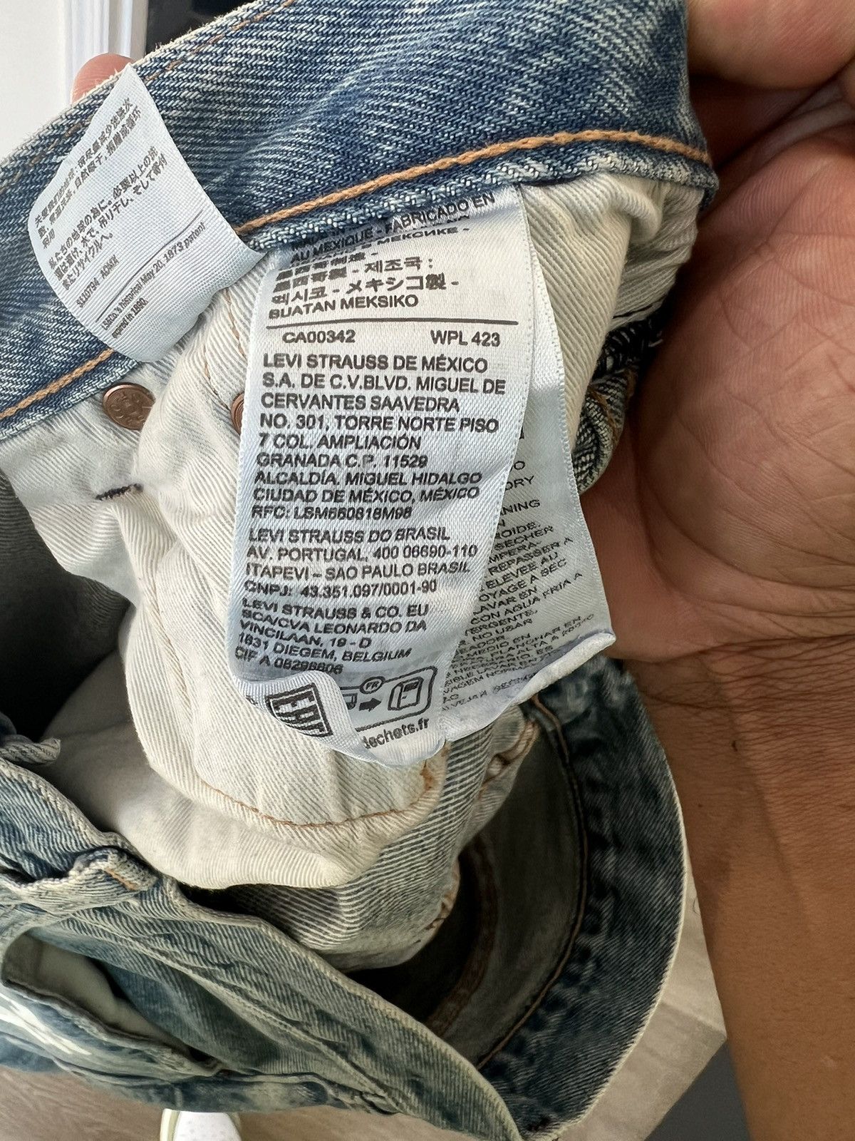 DENIM TEARS × Levi's Levi’s 501 DT “Denim Tears” Custom Print Jeans Size US 32 / EU 48 - 5 Thumbnail