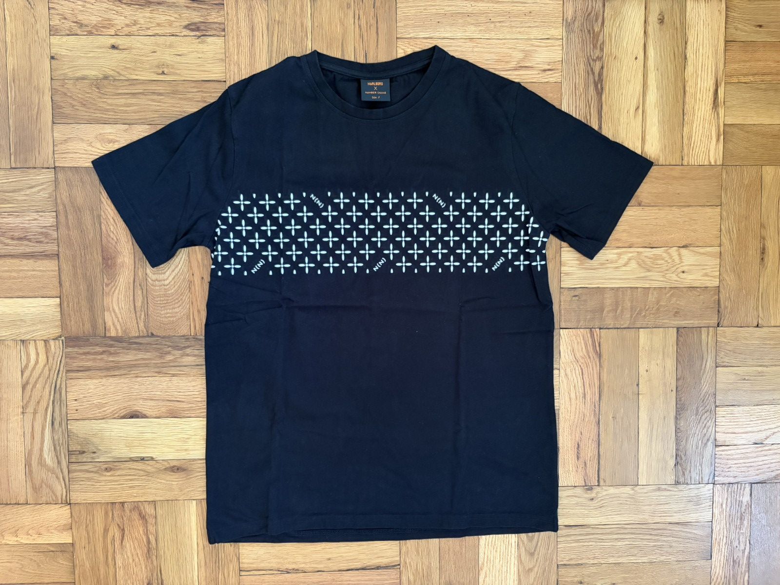 NEW Number (N)ine Marlboro N(N) Cross Plus Logo Tshirt Black