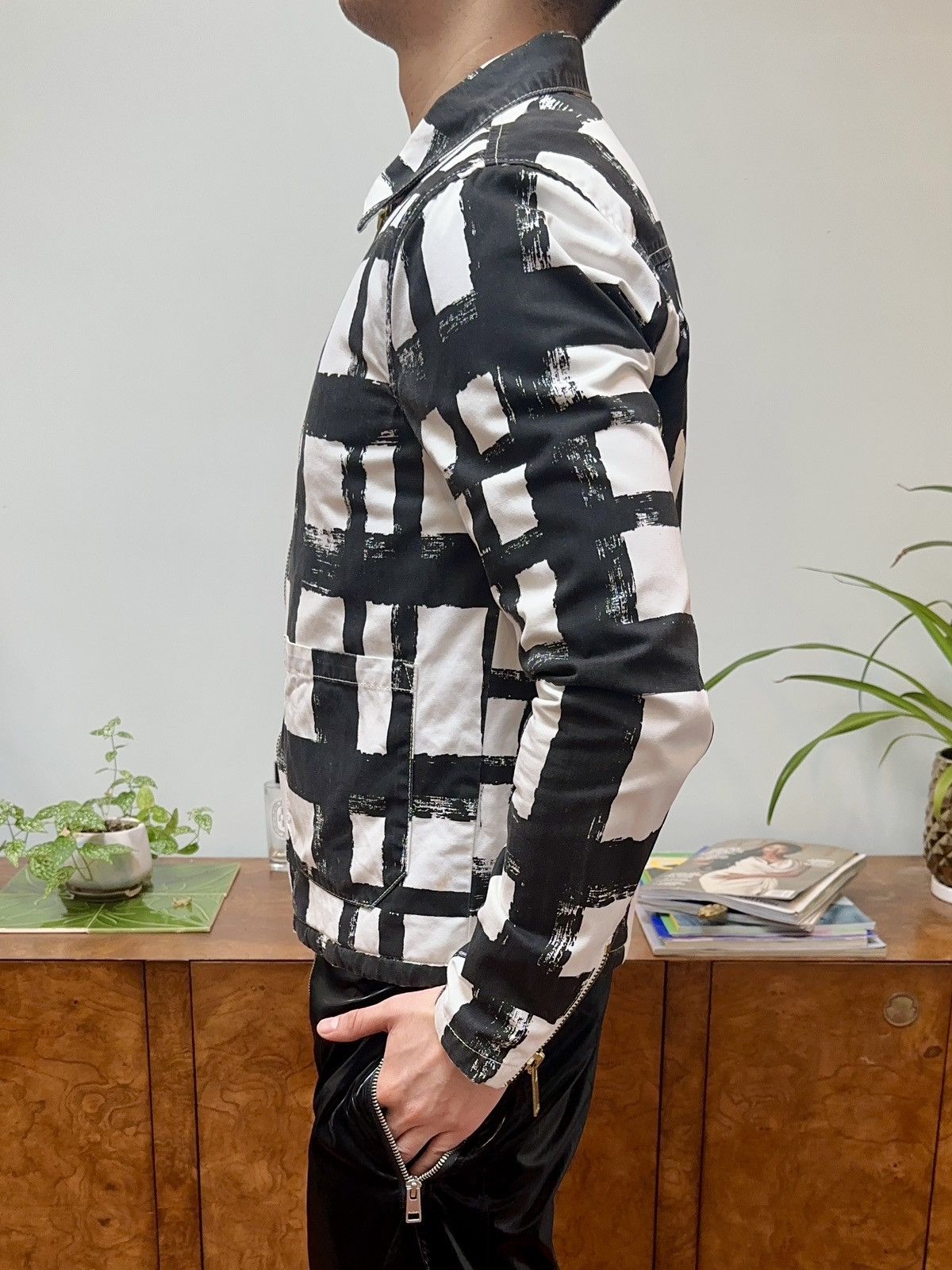 Other Paintbrush Grid Cotton Jacket W Quilted Lining Size US S / EU 44-46 / 1 - 3 Thumbnail