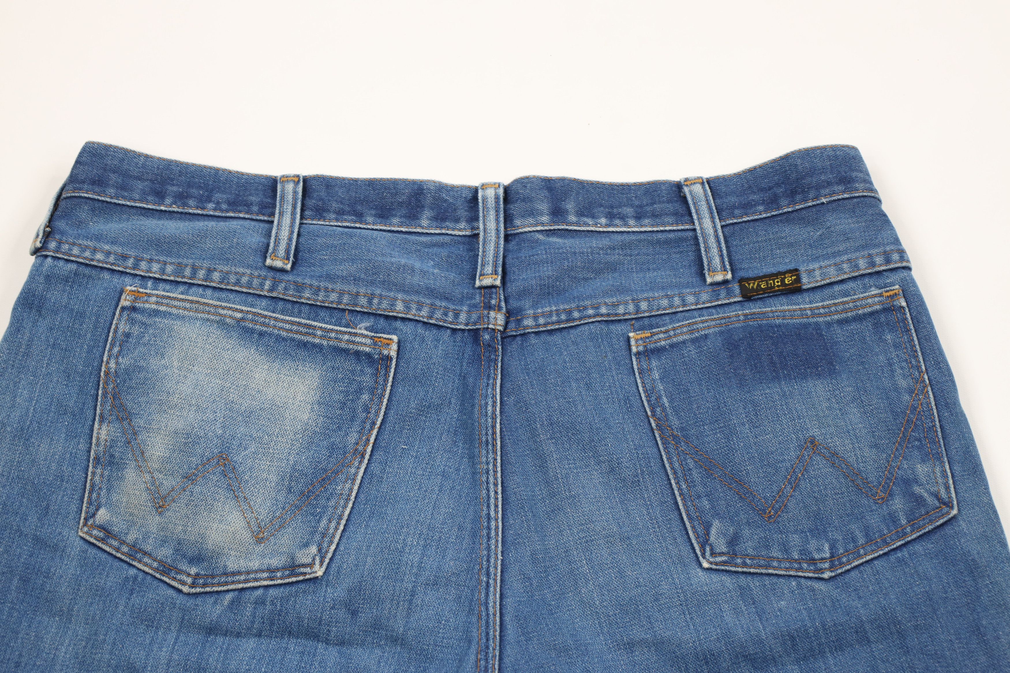 Vintage × Wrangler Vintage 70s Wrangler Wide Leg Bell Bottoms Denim Jeans USA Size US 36 / EU 52 - 12 Thumbnail