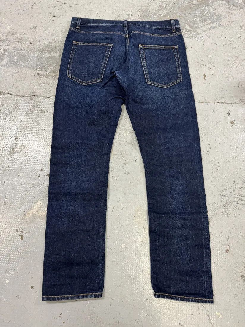 Designer × Saint Laurent Paris × Vintage SS2021 Saint Laurent Blue Selvedge Denim Slim Jeans Size US 31 - 5 Thumbnail
