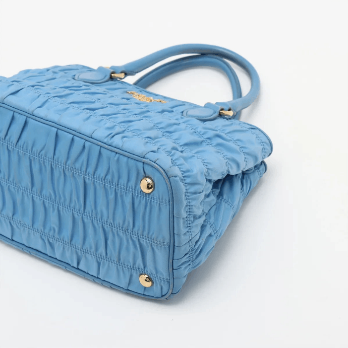 Prada Nappa Gaufre Nylon Leather Handbag Size ONE SIZE - 3 Thumbnail
