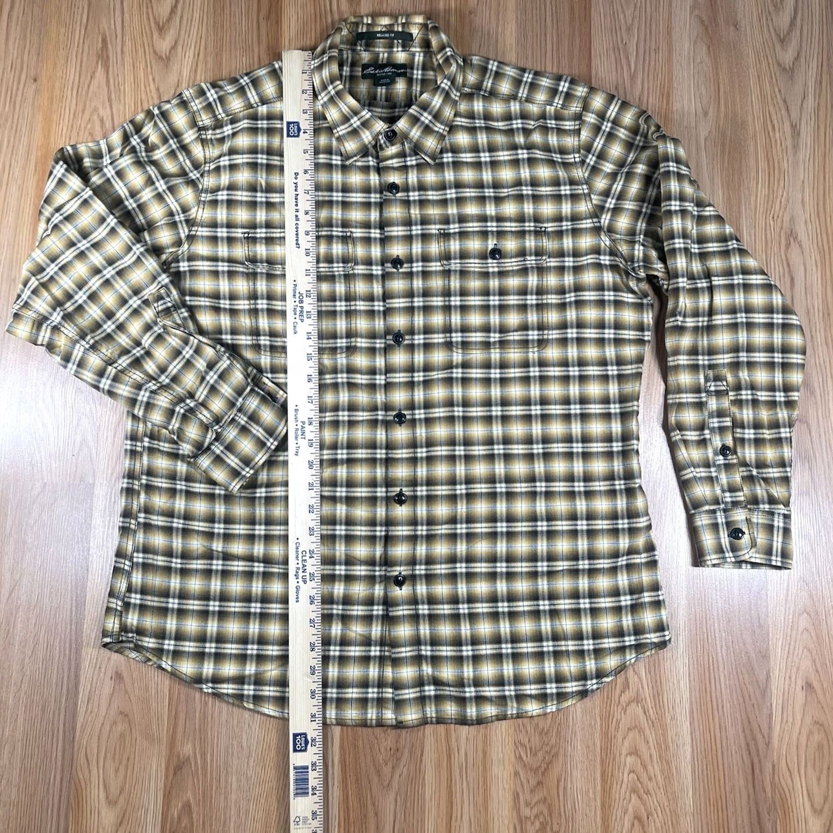 Eddie Bauer Eddie Bauer Relaxed Fit Plaid Button Up Long Sleeve Casual Shirt Mens Size L Size US L / EU 52-54 / 3 - 3 Thumbnail