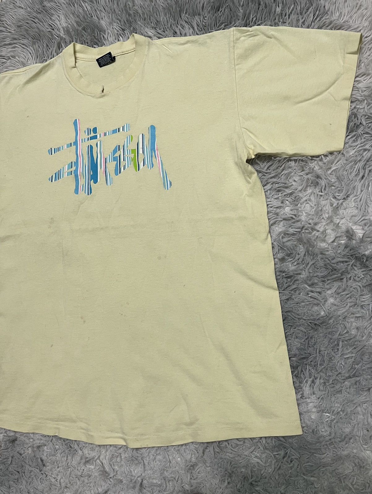 Stussy 90s OG STUSSY CROWN TEES SINGLE STITCH BOTH Size US L / EU 52-54 / 3 - 5 Thumbnail