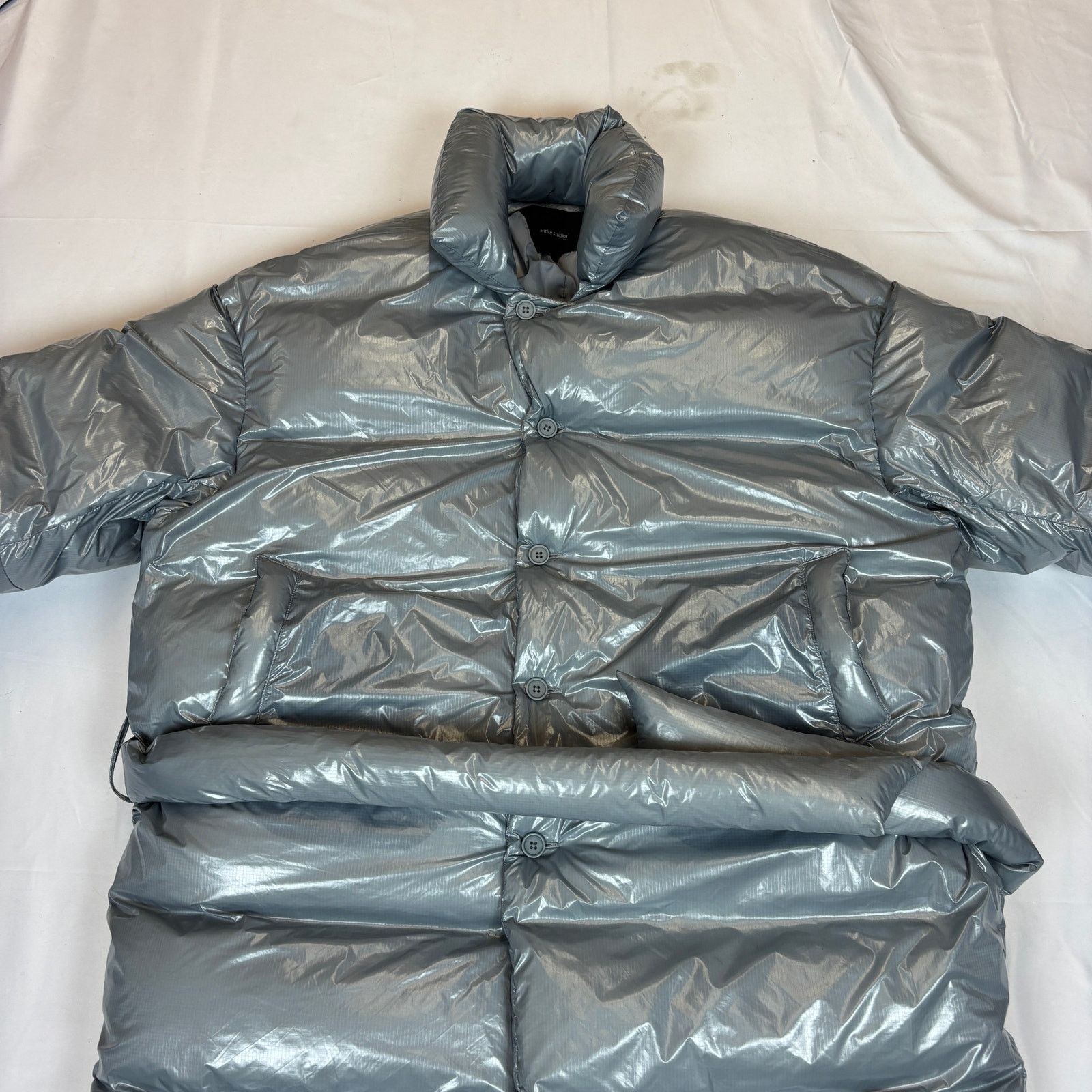 Entire Studios Entire Studios Blue RBI Down Coat Women's M Metallic Puffer Size M / US 6-8 / IT 42-44 - 4 Thumbnail