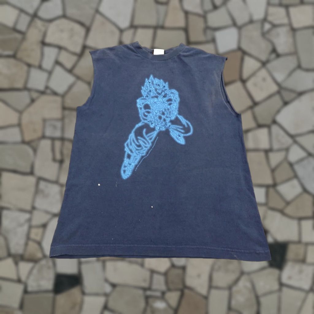 Vintage VINTAGE Dragon Ball Z T-Shirt Men Medium Blue Anime Retro Graphic Goku Super Saiyan 2001 Y2K Size US M / EU 48-50 / 2 - 1 Thumbnail