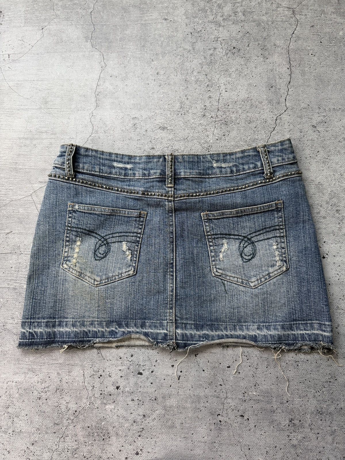 Japanese Brand 🔥Offers🔥Vintage Y2K Skirt Denim Goth Streetwear Rare Size 28" / US 6 / IT 42 - 5 Thumbnail