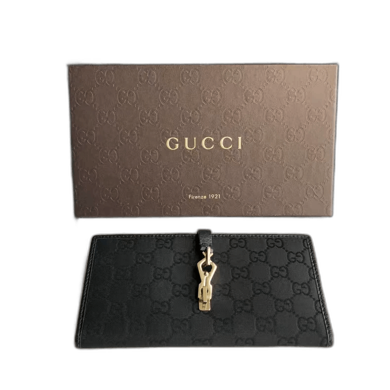 GUCCI Long Folding Wallet with Lobster Clasp