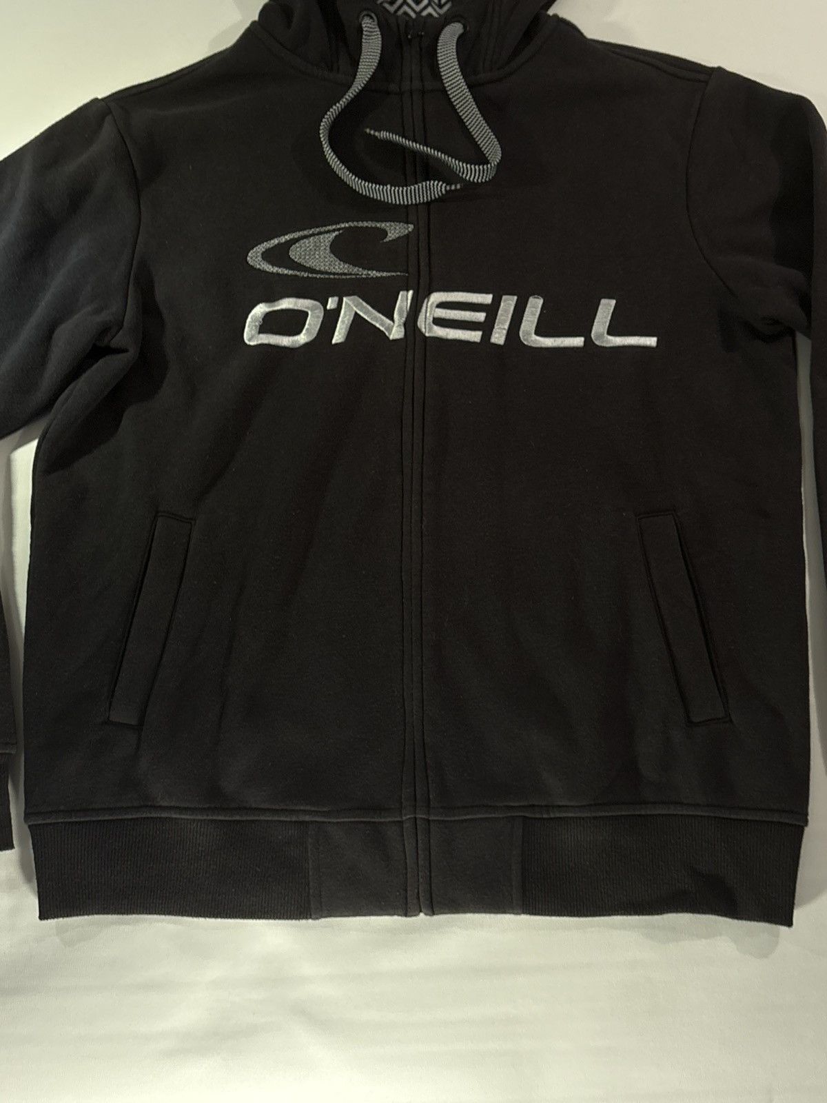 O'Neill Y2K O'Neill Stitch Geometric Fleece Lined Zip Up Hoodie Sz L Size US L / EU 52-54 / 3 - 4 Thumbnail