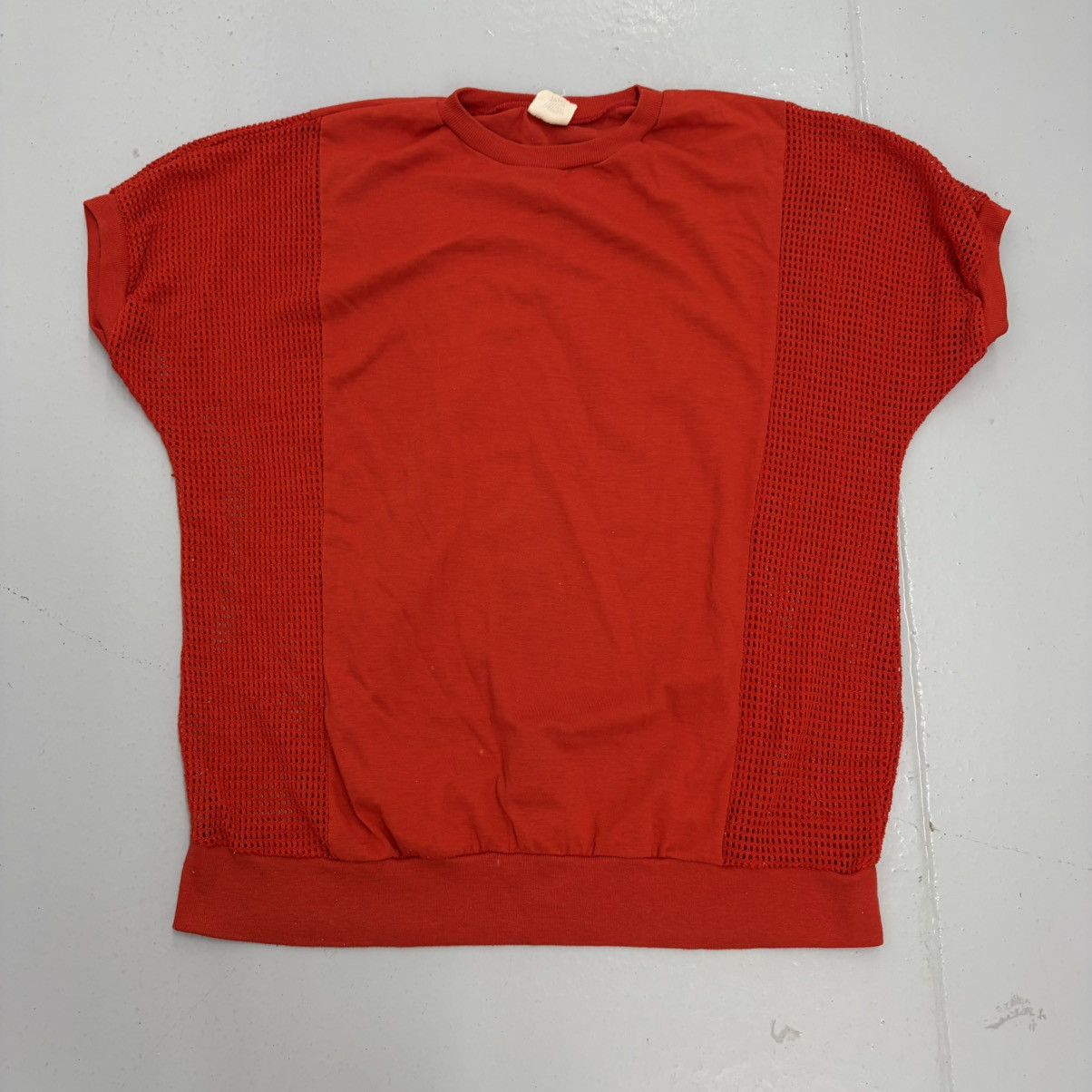 Other Vintage 60s Fast Track Red Boxy Cotton/Jersey Blank Top Size XL / US 12-14 / IT 48-50 - 1 Thumbnail