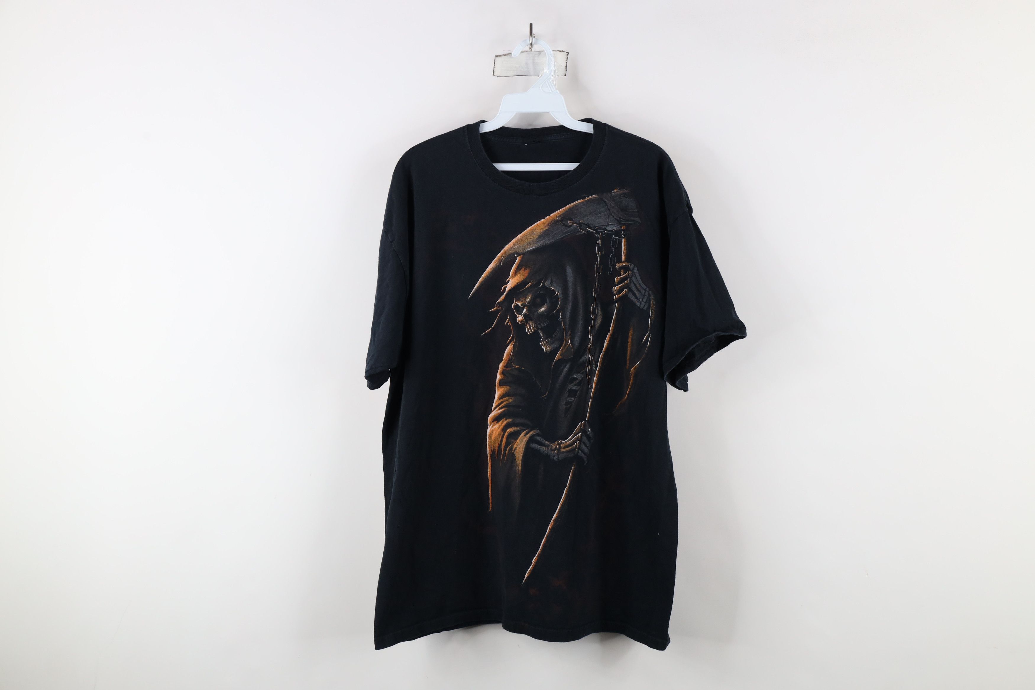 Vintage Vintage Y2K Streetwear Grim Reaper UFC MMA T-Shirt Black Size US XL / EU 56 / 4 - 1 Thumbnail