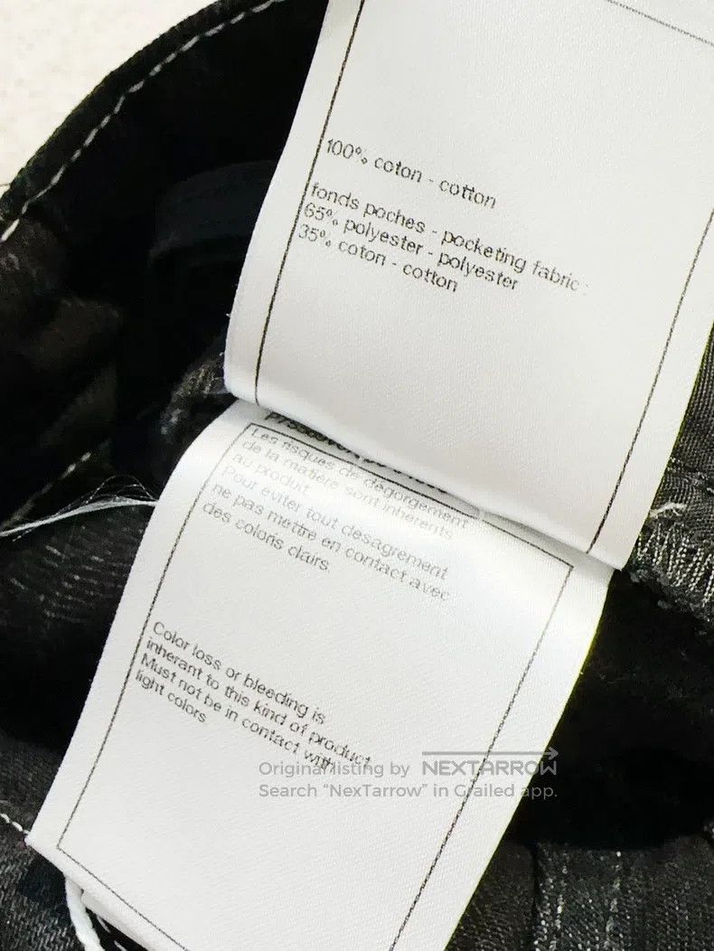 Chanel Chanel 23B black micro-comic jeans trousers Size 24" / US 00 / IT 34 - 8 Thumbnail