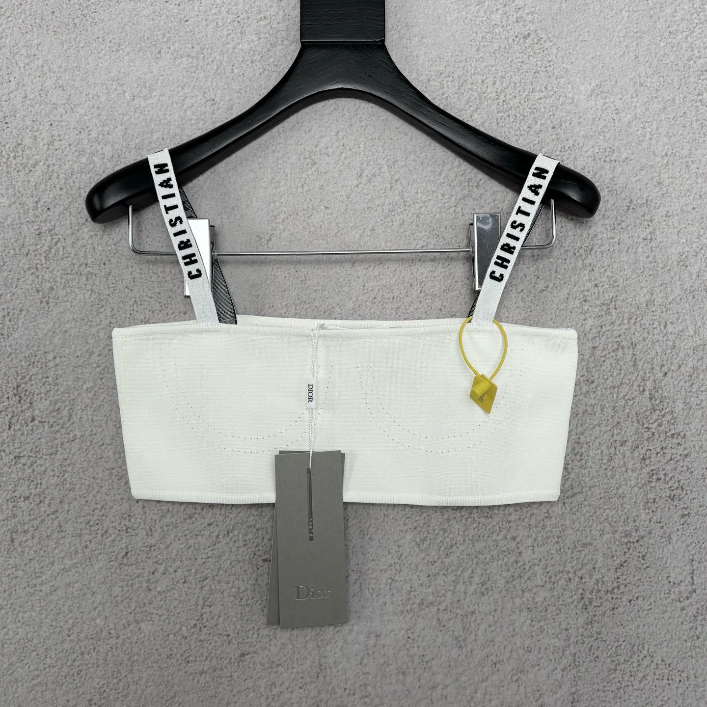Dior Dior Logo Strap Knit Tube Top Size L / US 10 / IT 46 - 1 Thumbnail
