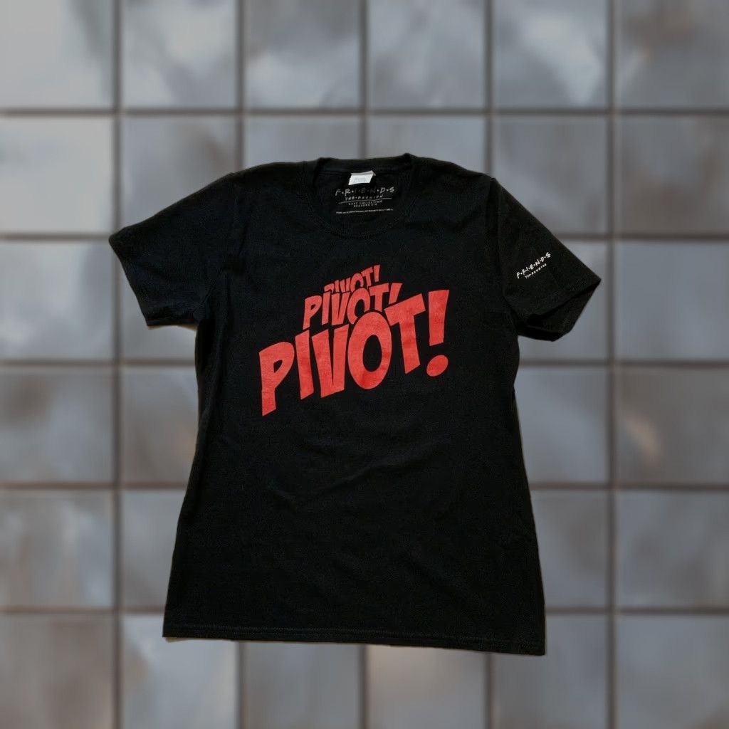 Port & Company VINTAGE Friends The Reunion Cast Collection Pivot Graphic Black T-Shirt Sz. M Mens Shirts M Black Friends Pivot Graphic"} Size US M / EU 48-50 / 2 - 1 Thumbnail