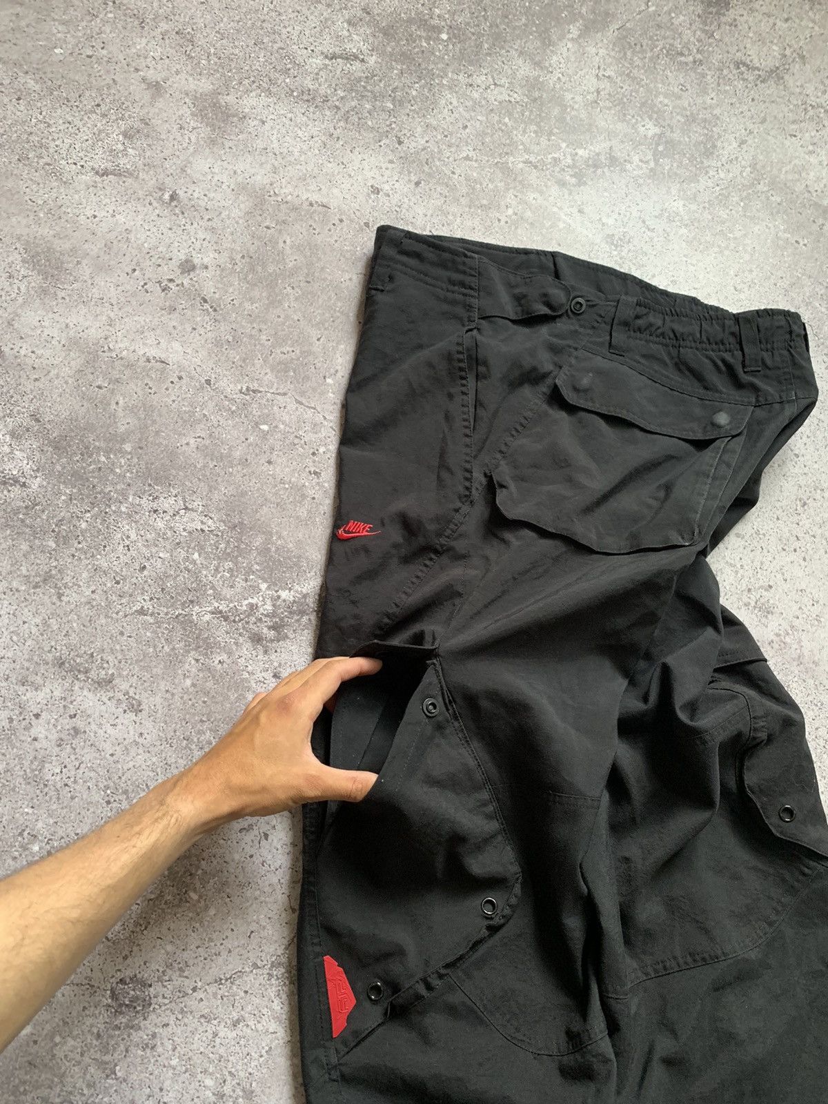 Nike × Vintage Nike Track Cargo Pants Baggy Vintage Gorpcore Drill Joggers Size US 30 / EU 46 - 6 Thumbnail
