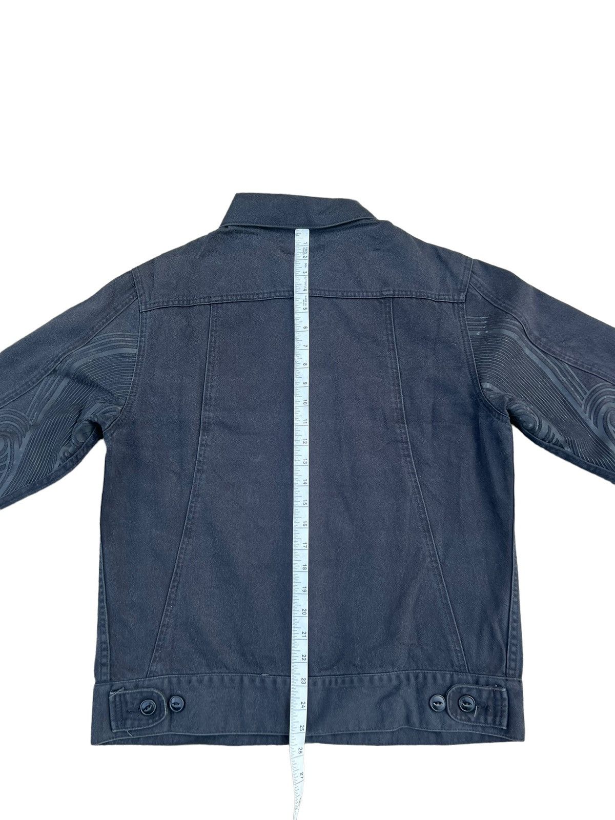 The Viridi-anne 90s Peacemaker Japan Ethnic Tribe Faded Black Trucker Jacket Size US L / EU 52-54 / 3 - 5 Thumbnail