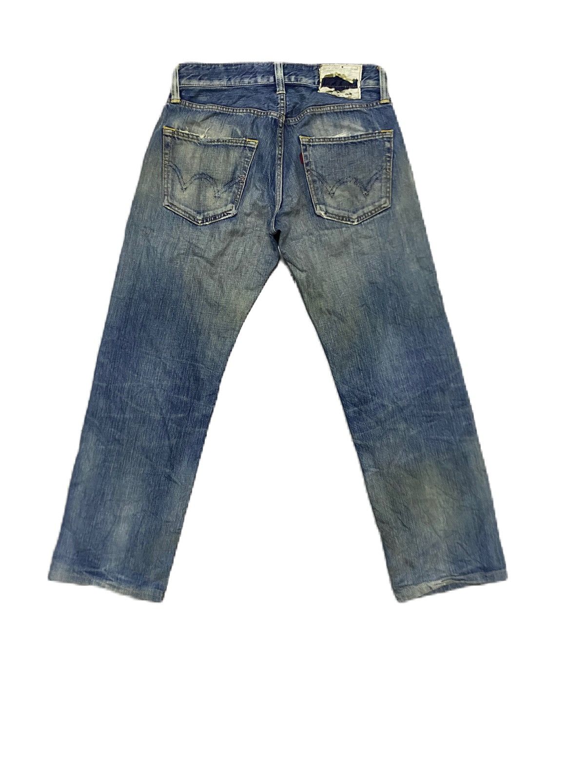 Edwin × Japanese Brand JAPAN BRAND ART OF DISTRESS DENIM RIPPED STYLE Size US 32 / EU 48 - 4 Thumbnail