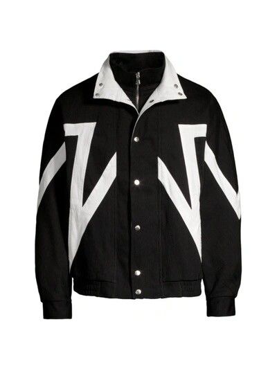 Streetwear Black Star Denim Bomber Jacket Size US XL / EU 56 / 4 - 1 Preview