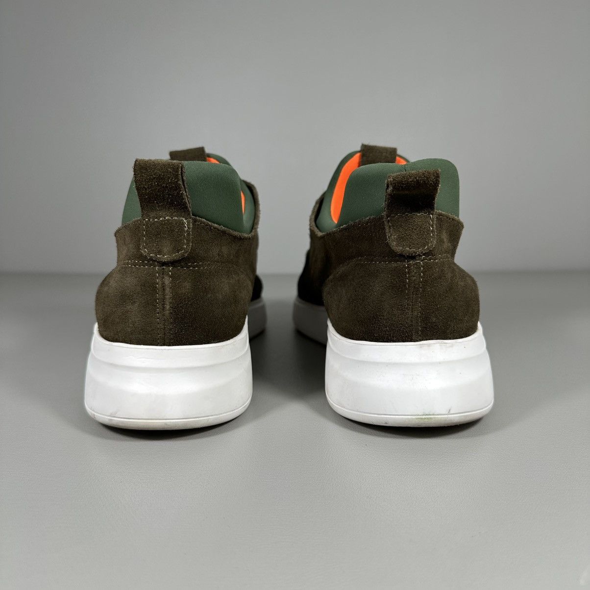 Other Reinhard Frans SOHO Olive Green Suede Low Top Sneakers Size US 11 / EU 44 - 7 Thumbnail