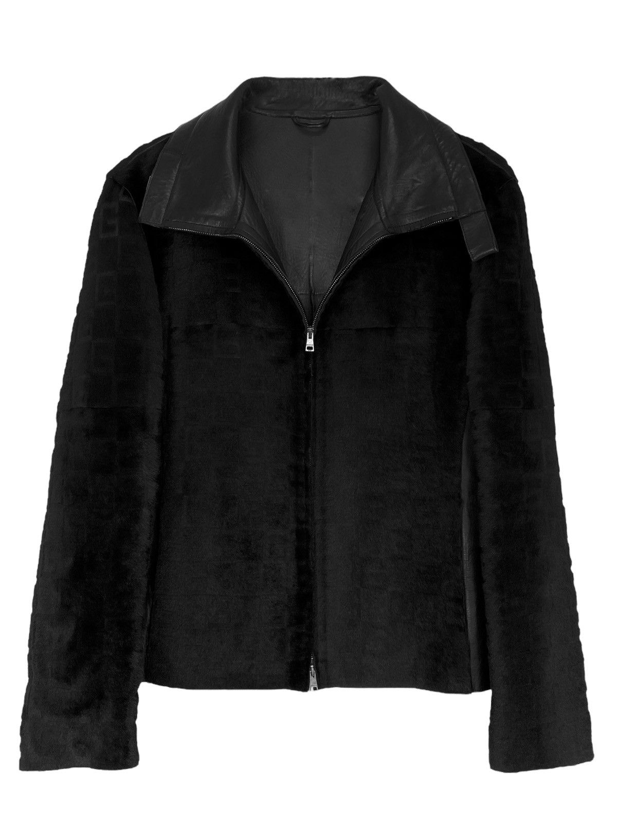 image of Gucci x Tom Ford A/w 2000 Runway Pony Hair Jacket (Aw00, Fw00, Fur, Leather) in Black (Size Large)