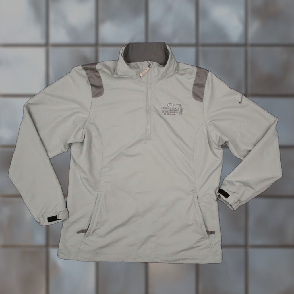 Nike Nike Golf Jacket Women M Gray 1/4 Zip Pullover Windbreaker Crowne Plaza Invitational Size M / US 6-8 / IT 42-44 - 1 Thumbnail