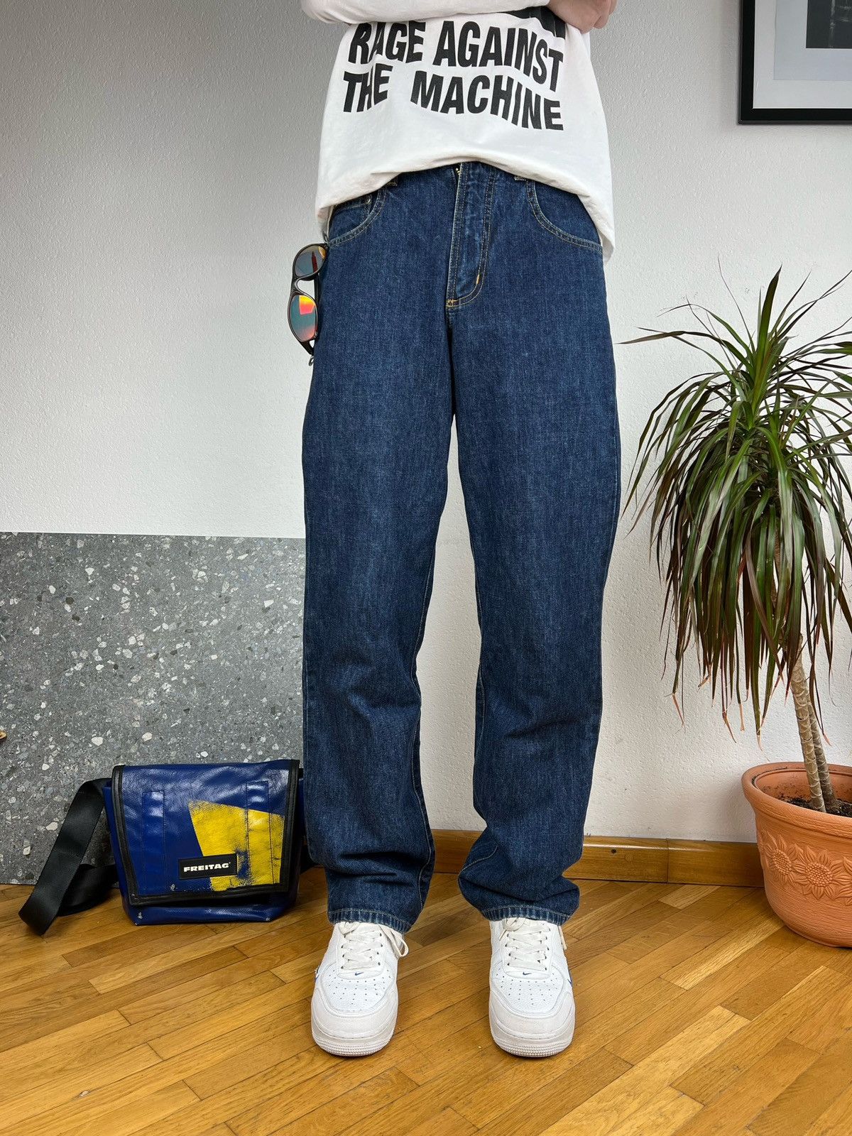 Oakley × Vintage Vintage Oakley industrial denim jeans 00s rare skull logo Size US 28 / EU 44 - 5 Thumbnail